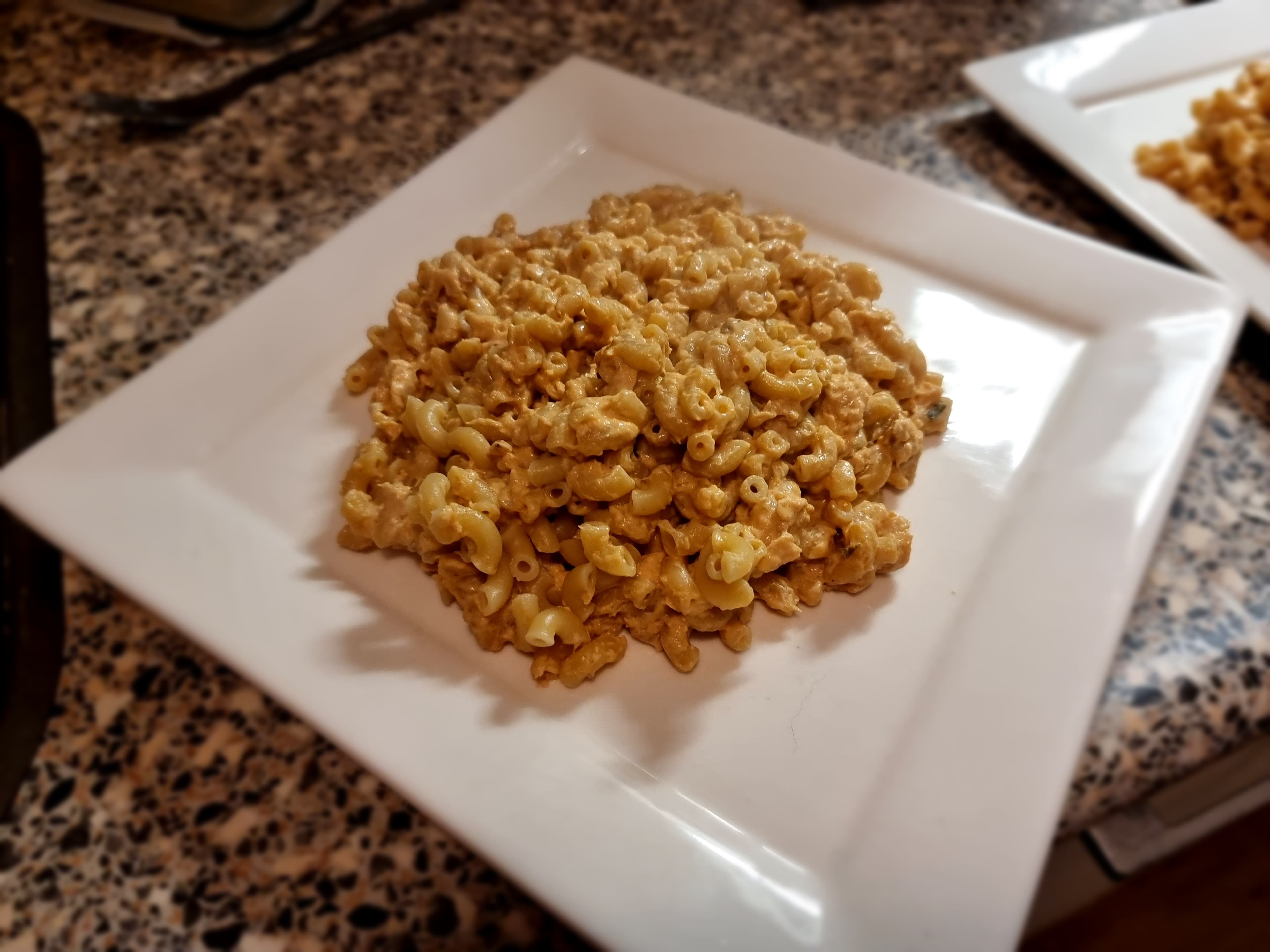 Macaroni met zalm